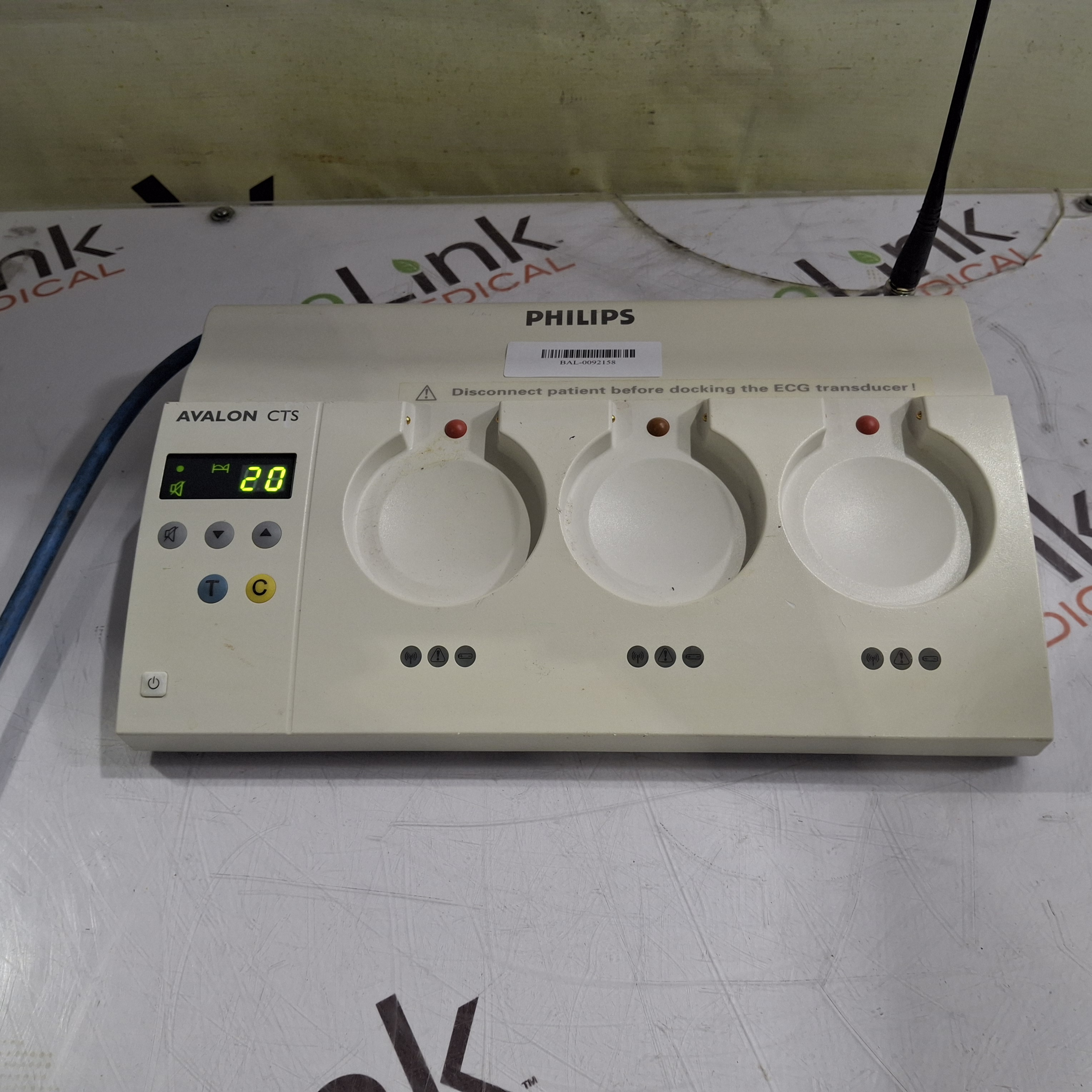 Philips Avalon M2720A CTS Fetal Transducer Base St | LabX.com
